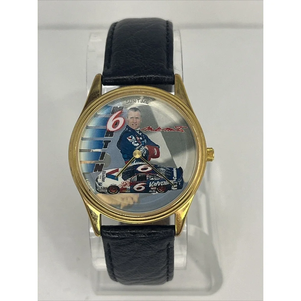 1997 Mark Martin Driver Signature Series Quartz‎ Watch #6 Sun Time- New Battery